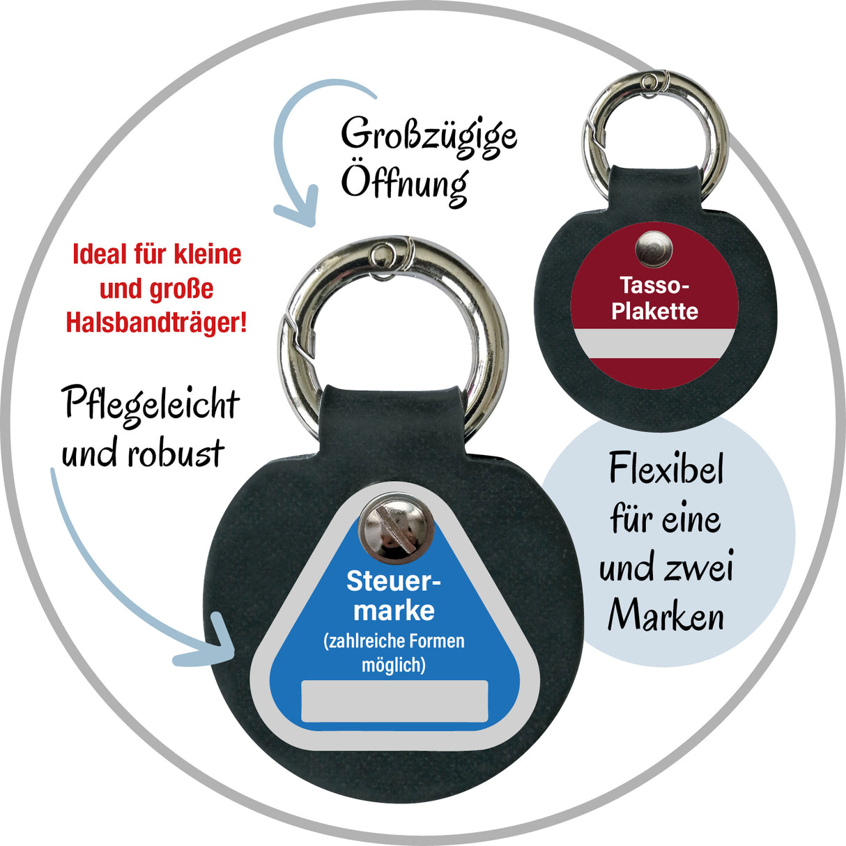 HUMABU Antiklimper Hundemarkenbund – Baby