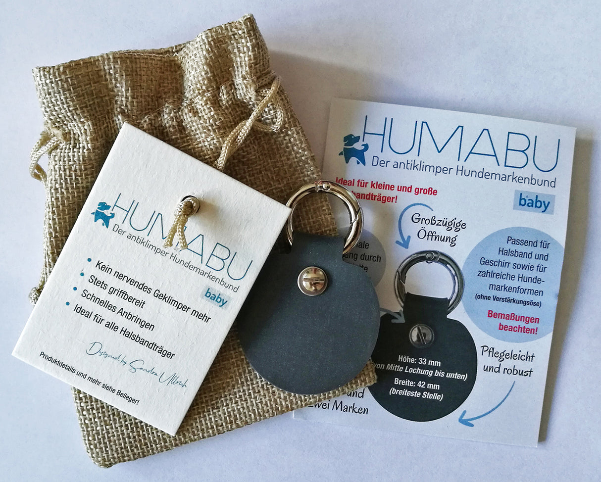 HUMABU Antiklimper Hundemarkenbund – Baby