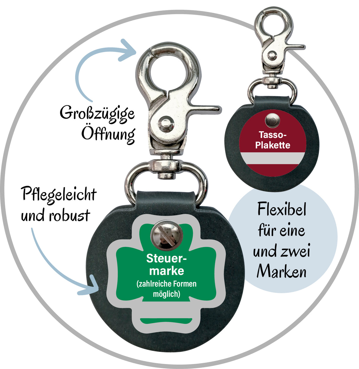 HUMABU Antiklimper Hundemarkenbund – Standard