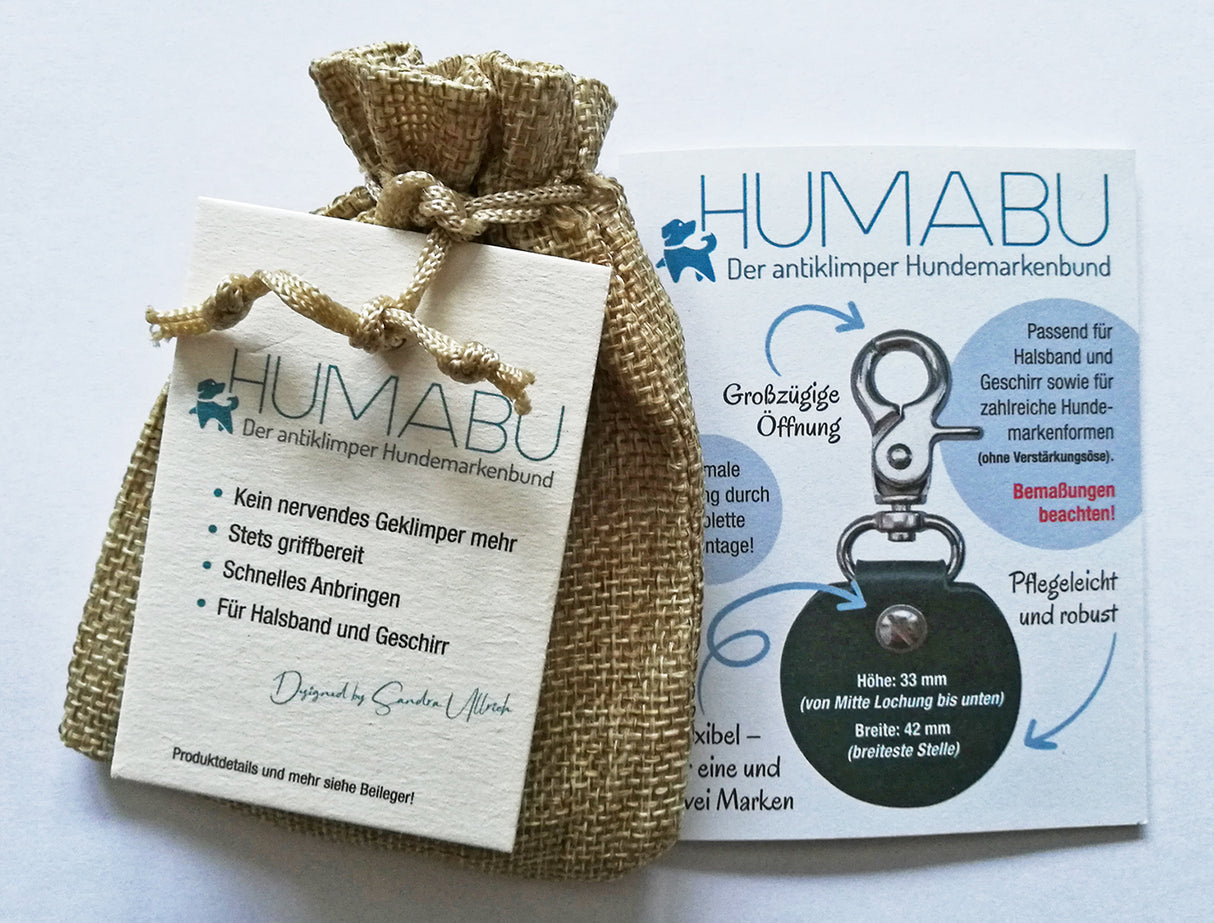 HUMABU Antiklimper Hundemarkenbund – Standard