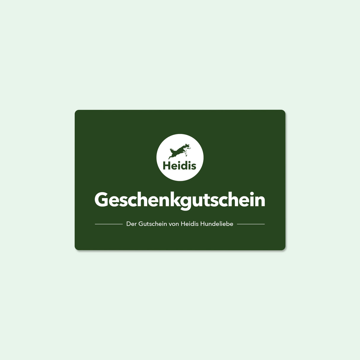 Heidis Hundeliebe Geschenkgutschein